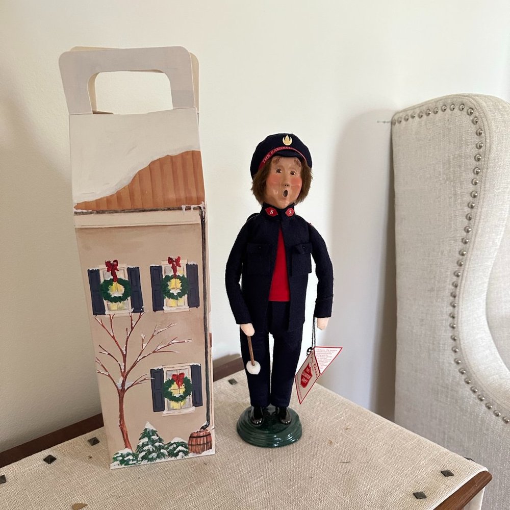 Vintage Byers Choice Salvation Army  Signed 1998 Man Drum Stick